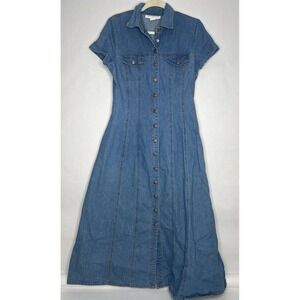 Paris Sport Club‎ Juniors Denim Button Maxi Dress Size 11